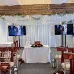 Large TV Hire Rental Wedding Display